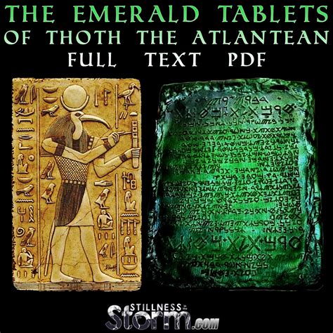 thoth emerald tablets pdf